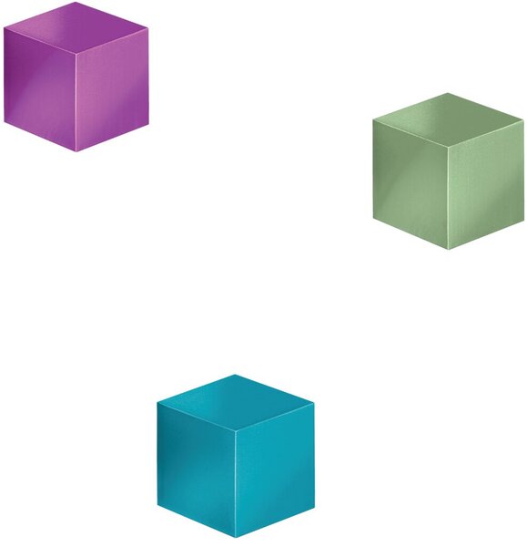 SuperDym-Magnet C5 Strong Set, poliertes Aluminium