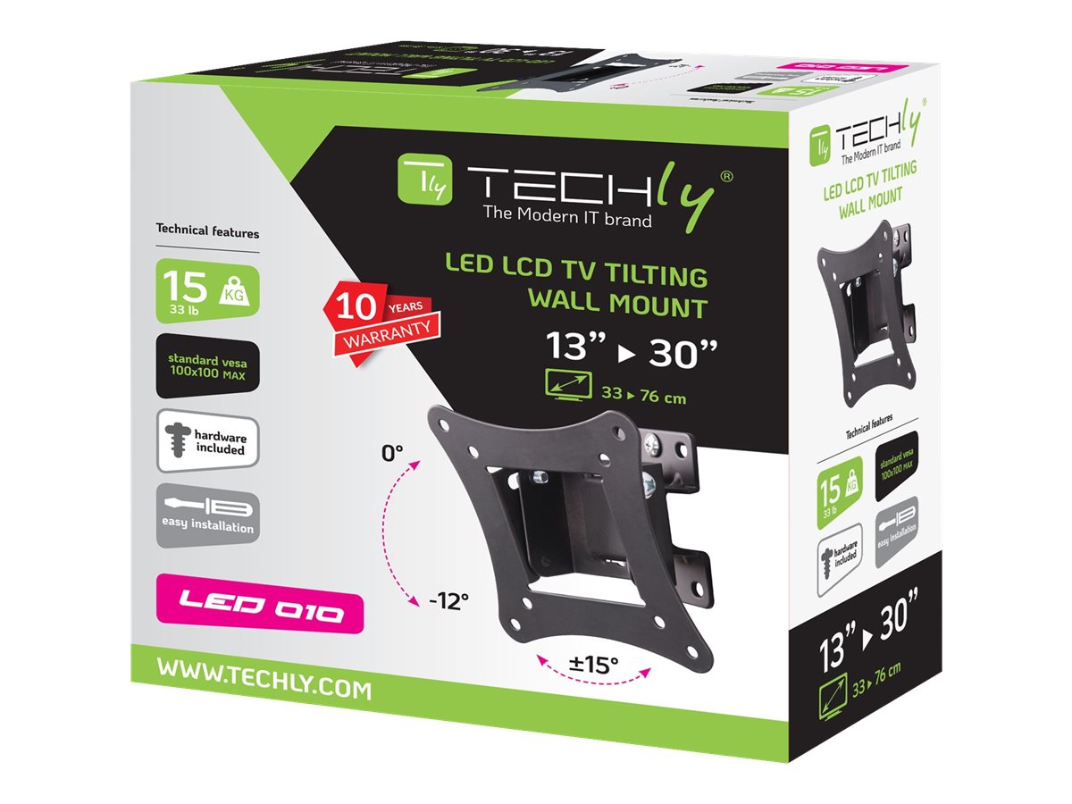 TECHLY Wandhalterung neigbar für LCD/LED TV 13-30" schwarz