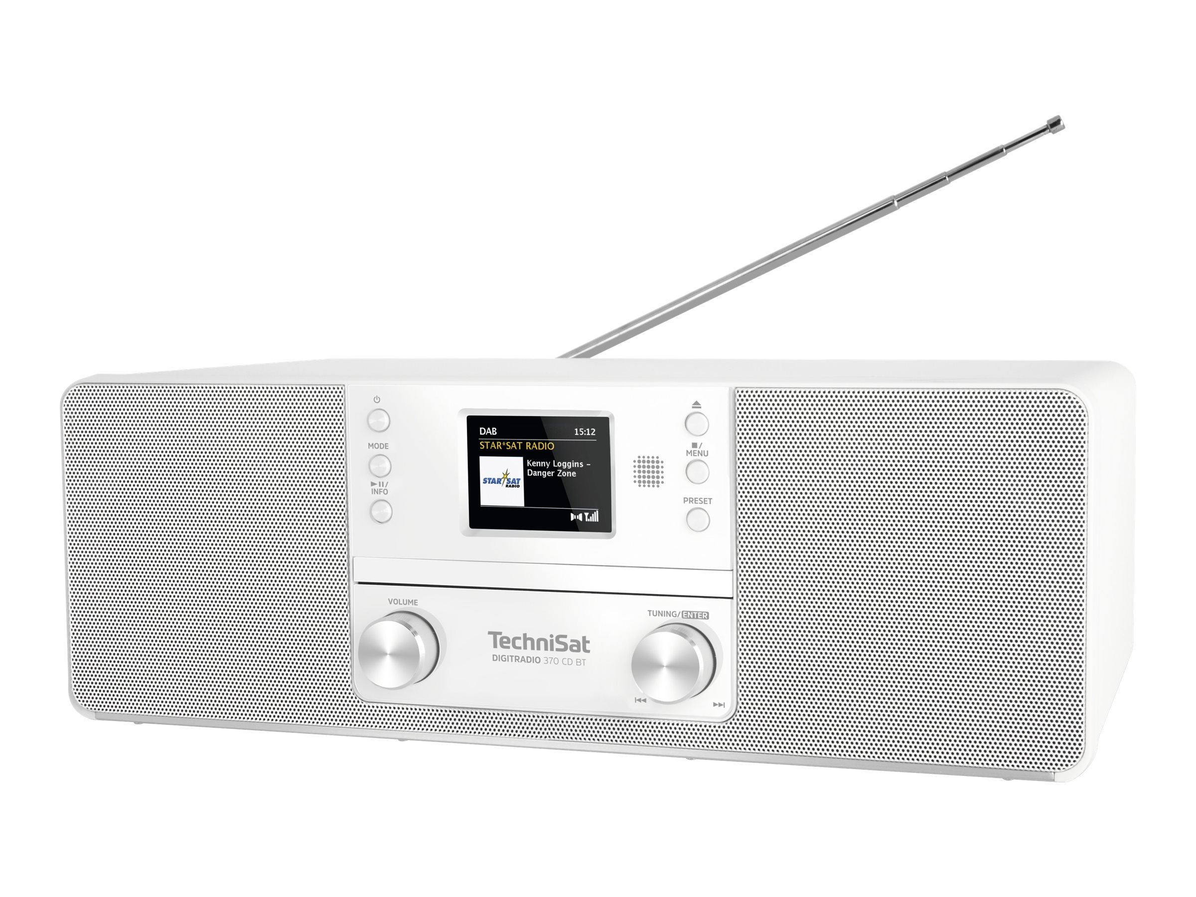 TECHNISAT DIGITRADIO 370 CD BT CD-Radio DAB+, UKW CD Weiß TECHNISAT DIGITRADIO 370 CD BT CD-Radio DAB+, UKW CD Weiß