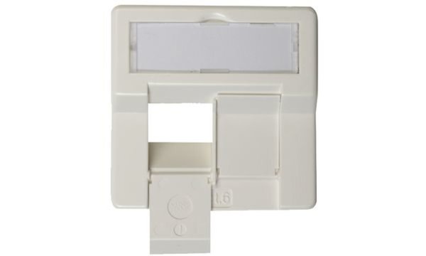 TELEGÄRTNER Zentralplatte für AMJ45 Dosen alpinweiss