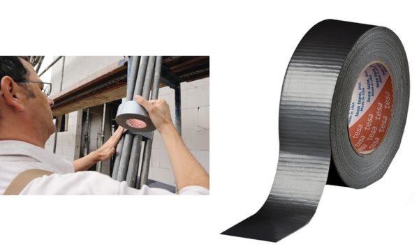 TESA Gewebeband 4662, 48 mm x 50 m, weiß Allzweckgewebeband aus 27 mesh PET/Bau