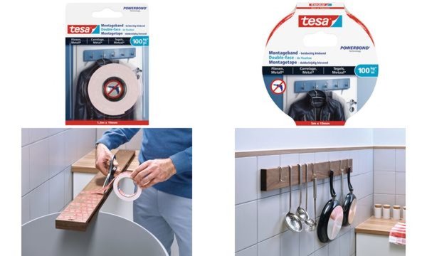 TESA Montageband tesa tesa® POWERBOND Weiß (L x B) 1500 mm x 19 mm Inhalt: 1 Ro