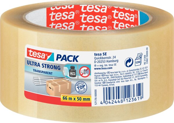 TESA Packband Transparent 50mmx66m (57176-00000-08)(4124)