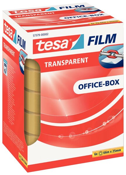 TESA Transp.Film 25mmx66m 6st