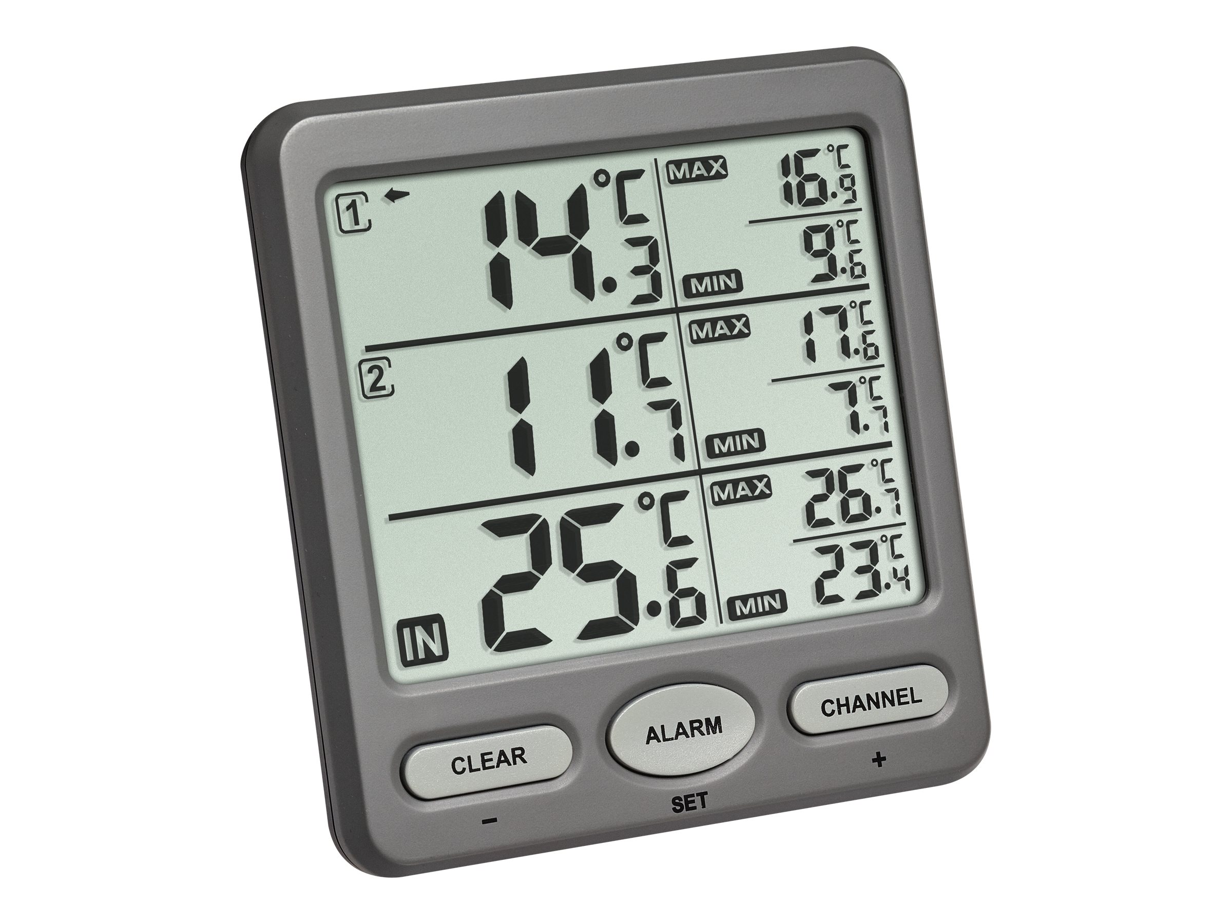 TFA-DOSTMANN 30.3062.10 Trio Funk-Thermometer