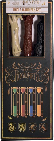 Kugelschreiber 3er Set Harry Potter drei Kugelschreiber, Zauberstab Design