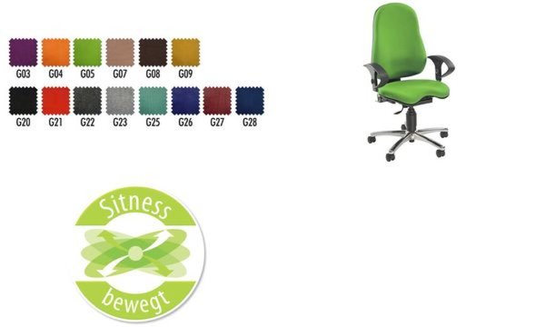 TOPSTAR BÜRODREHSTUHL SITNESS 10 SCHW. (SI59UG20)