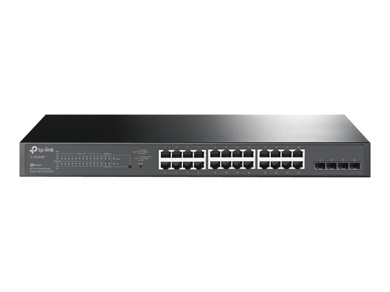 TP-LINK JetStream 28-Port Gigabit Smart Switch with 24-Port PoE+
