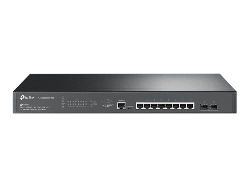 TP-LINK JetStream" 8-Port 2.5GBASE-T and 2-Port 10GE SFP+ L2+ Managed Switch wi