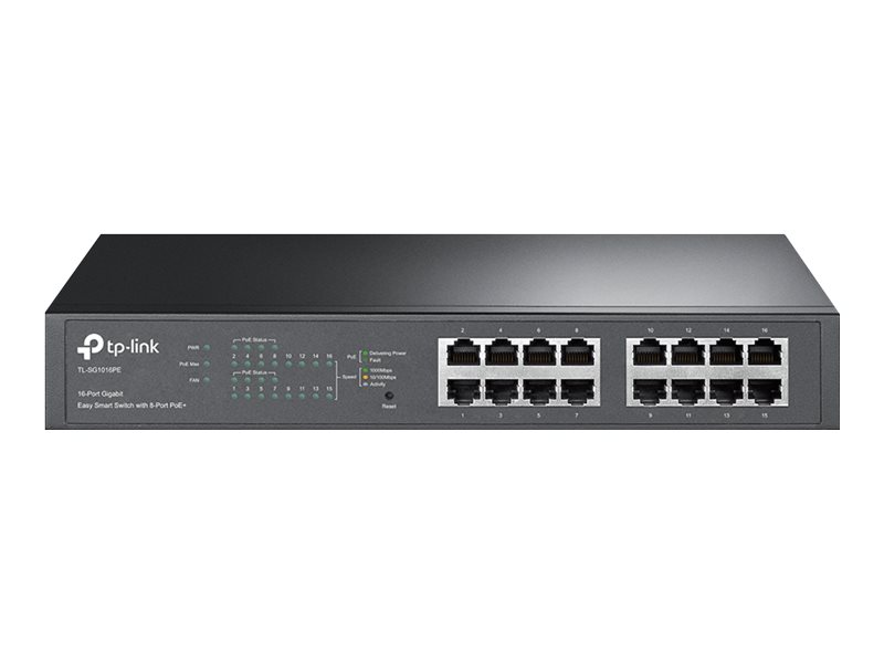 TP-LINK TL-SG1016PE 16-Port Gigabit Desktop POE Smart Switch