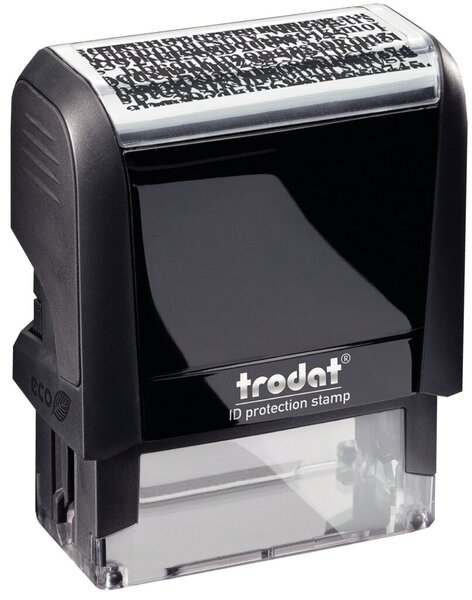 TRODAT Datenschutzstempel Printy 4912, eco-schwarz selbstfärbend, inkl. Stempel