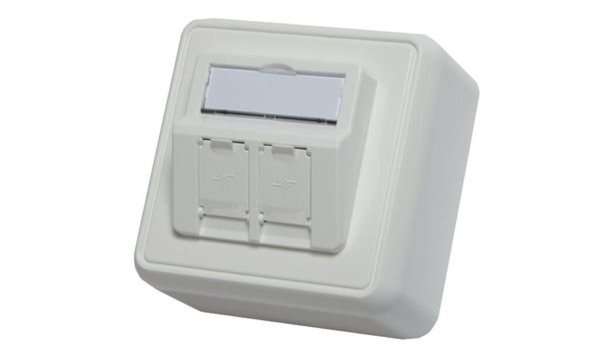 Telegärtner AMJ Aufputzdose, 80 x 8 0 mm, alpinweiß (11192296)