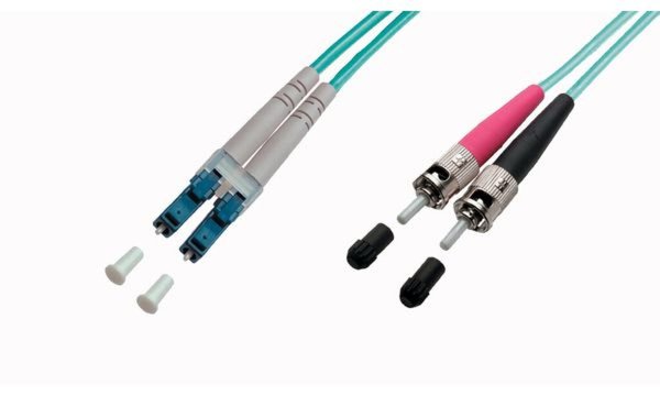 Telegärtner LWL Patchkabel, 2 x ST - LC-Duplex, OM3, 10 m (11192172)