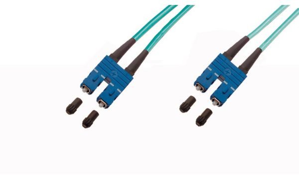 Telegärtner LWL Patchkabel, SC-Dupl ex - SC-Duplex, OM3, 1 m (11192616)