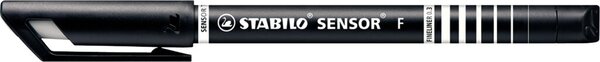 Tintenfeinschreiber sensor fine schwarz, mit gefederter Spitze Tintenfeinschreiber sensor fine schwarz, mit gefederter Spitze