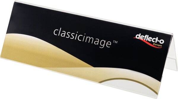 Tisch-Namensschilder A4 Dachform doppelseitig glasklar Tisch-Namensschilder A4 Dachform doppelseitig glasklar
