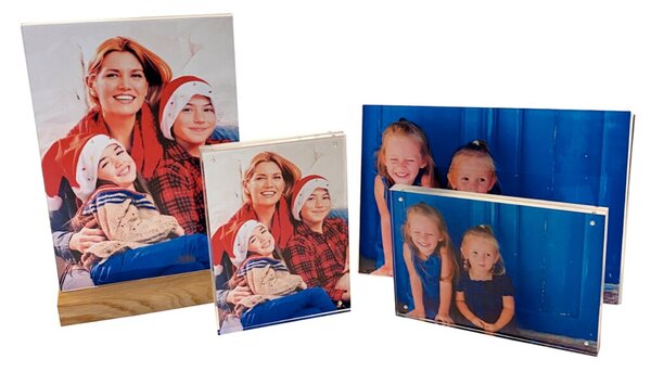 Tischaufsteller A4 Hochformat transparent, schräg, aus Acryl