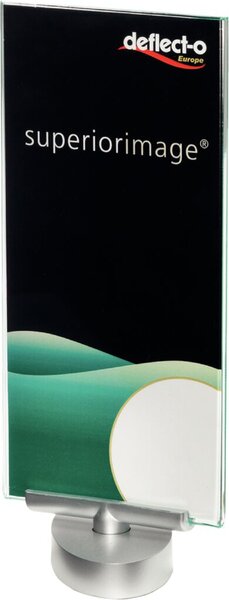 Tischaufsteller drehbar Swivel 1/3 A4 Metall/PMMA