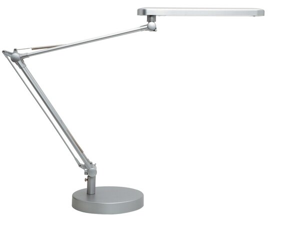 Tischleuchte MAMBO LED, 7W, dimmbar metallgrau, Höhe: 30-75 cm, Schalter