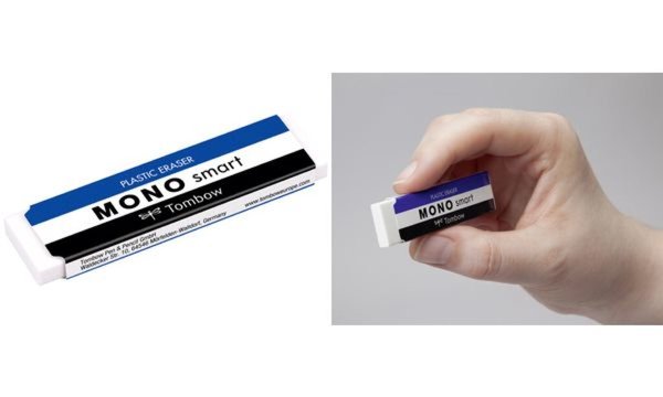 Tombow Kunststoff-Radierer MONO sm art, weiß, extra schmal (1230368)