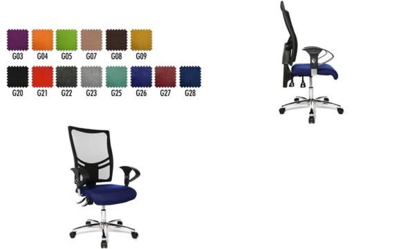 Topstar Bürodrehstuhl Net Point 10 , rot (76500234)