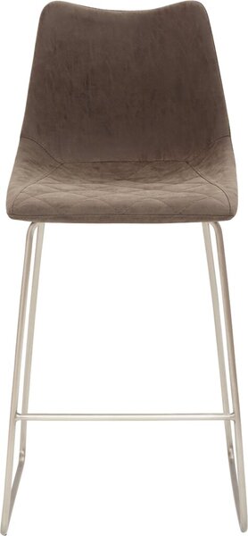 Tresenhocker 1175, Kufengestell edelstahl gebürstet, Kunstleder