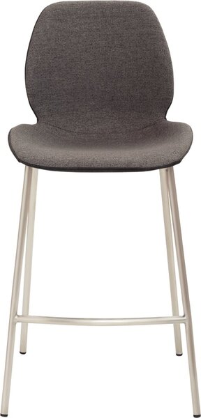 Tresenhocker 1176, 4-Fuß-Gestell edelstahl gebürstet, gepolsterte Sitz-