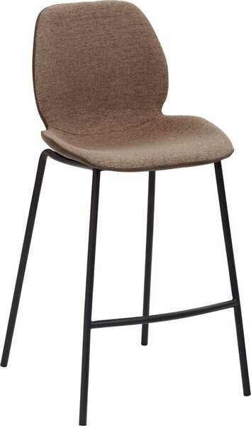 Tresenhocker 1176 4Fuß-Gestell schwarz gepolsterte Sitzschale, innen Stoff