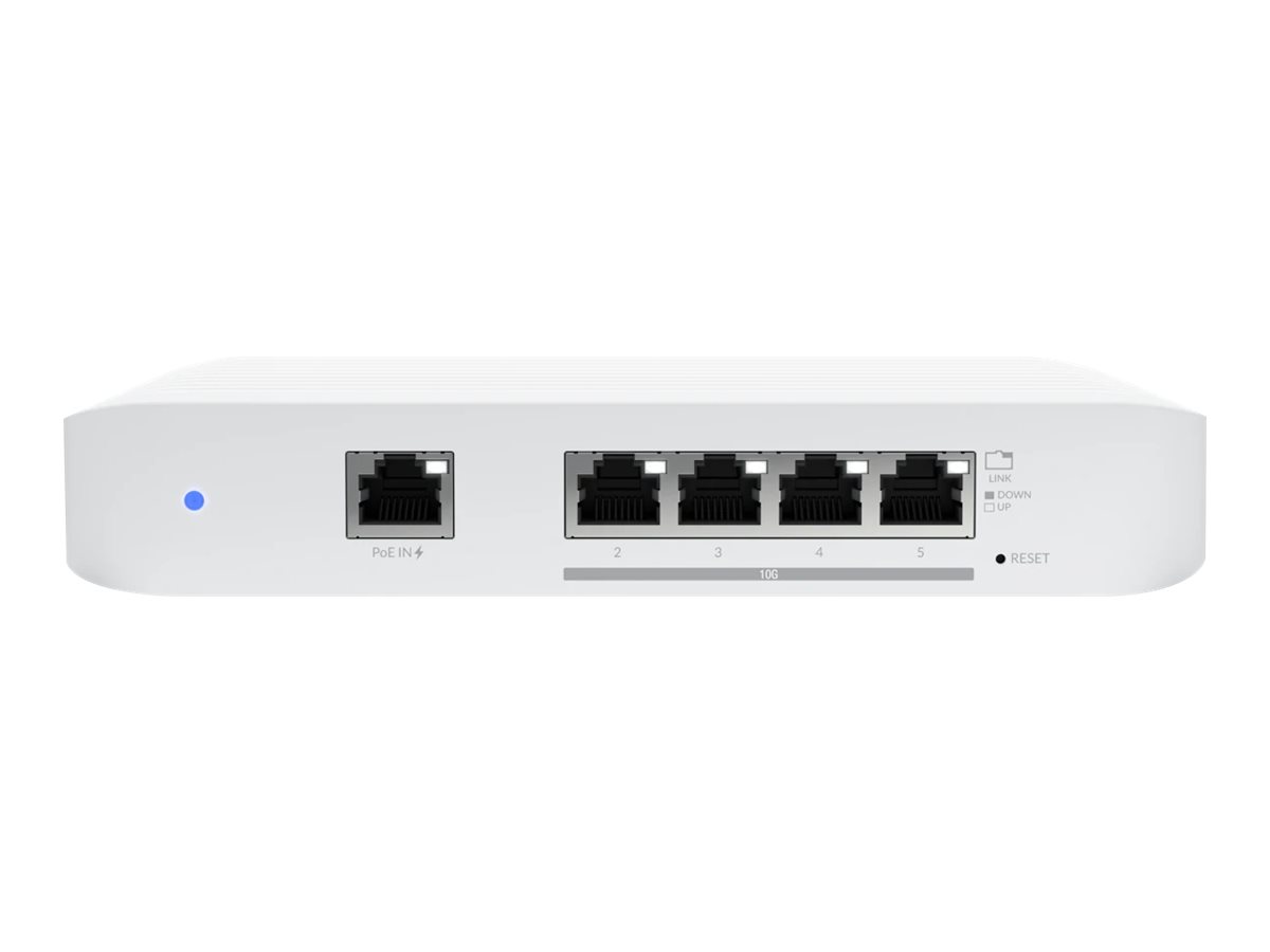 UBIQUITI NETWORKS Ubiquiti UniFi Switch USW-Flex-XG 5x10Gb PoE Input Support