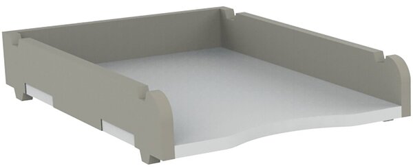Unilux STOLL Briefkorb A4 grau aus PET-Recyclingmaterial