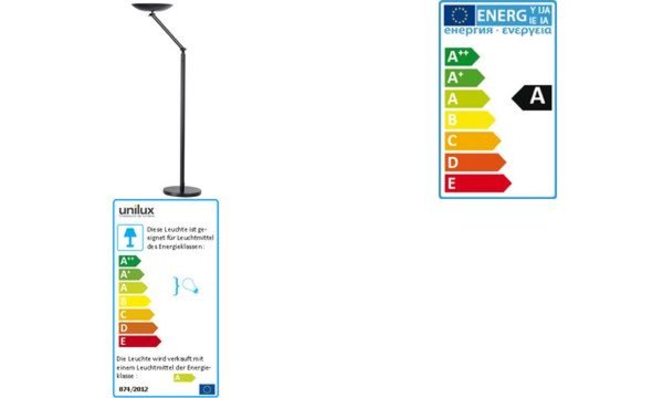 UNiLUX LED-Stehleuchte VARIALUX, Fa rbe: schwarz (64000053)