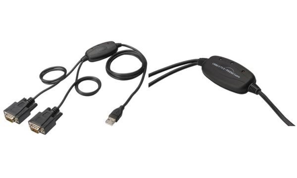 USB 2.0 to RS232*2 Cable