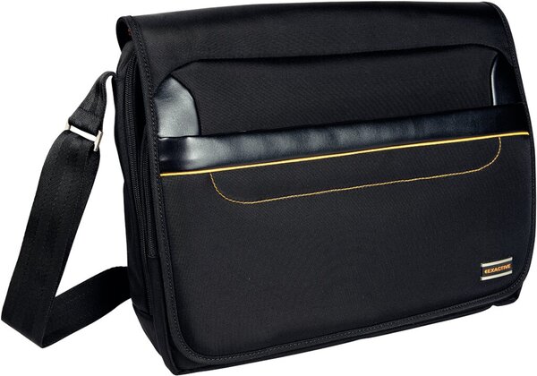 Umhängetasche Exactive für Laptop 15,6", schwarz, Magnetverschluss,