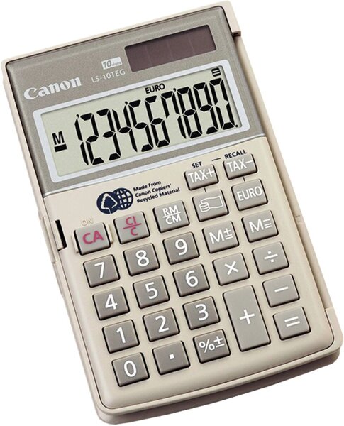 Umweltfreundlicher Taschenrechner mit 10-stelligem Display