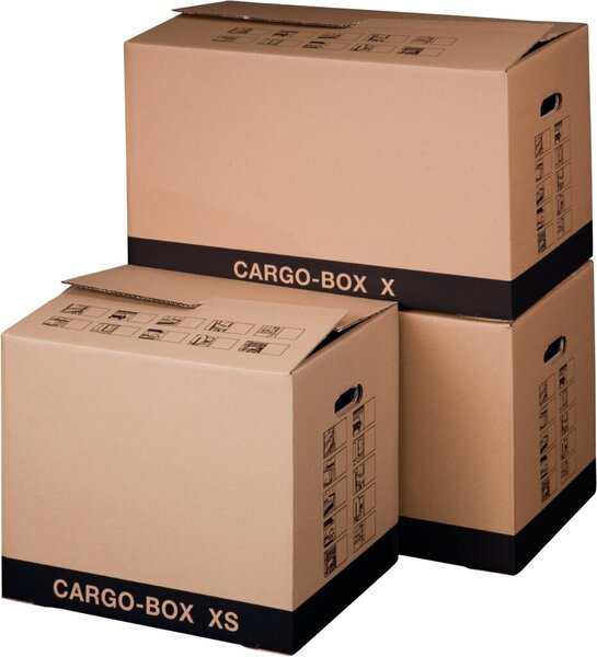 Umzugskarton Cargobox XS braun Innen 455x345x380mm Außenmaß:465x347x400mm