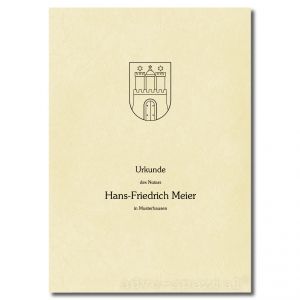 Urkundenumschläge Hamburg chamois, 1-farbiger Druck, schwarz Urkundenumschläge Hamburg chamois, 1-farbiger Druck, schwarz