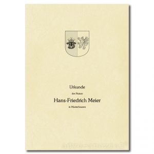 Urkundenumschläge Mecklenburg-Vorpommern chamois, 1-farbiger Druck, schwarz Urkundenumschläge Mecklenburg-Vorpommern chamois, 1-farbiger Druck, schwarz