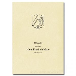 Urkundenumschläge Nordrhein-Westfalen chamois, 1-farbiger Druck, schwarz Urkundenumschläge Nordrhein-Westfalen chamois, 1-farbiger Druck, schwarz