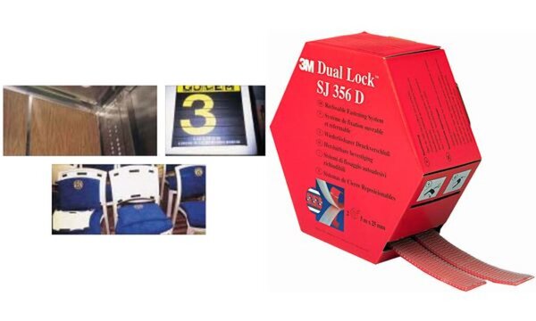 3M Dual Lock Flexibler Druckverschluss, Farbe: transluzent