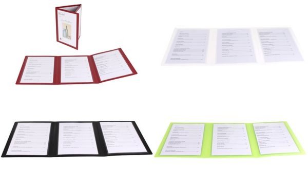 dataplus Speisekarten-Mappe, dreite ilig, A5, limone (5227630)