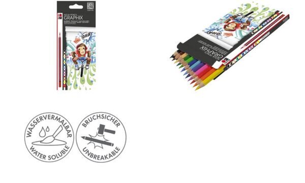 Marabu Aquarellbuntstift GRAPHIX, FUNKY MONKEY (57201771)