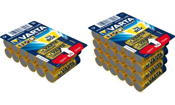 VARTA Batterie Longlife AA 04106 1,5V Alkali Big Box VPE12