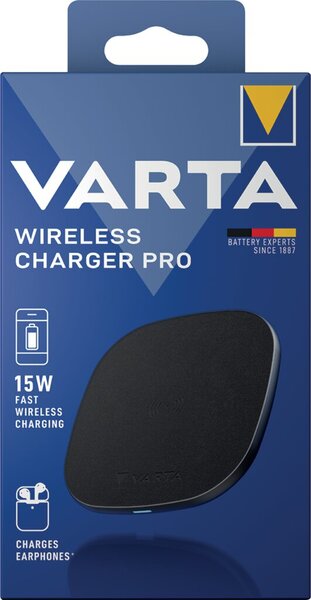 VARTA Wireless Charger Pro Induktive Ladestation schwarz, 15 Watt VARTA Wireless Charger Pro Induktive Ladestation schwarz, 15 Watt