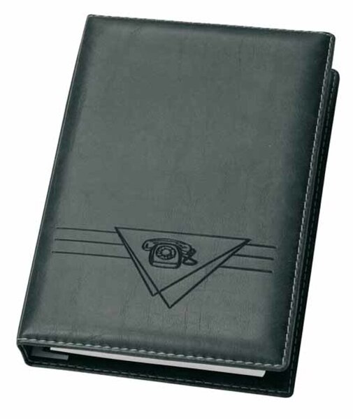 Telefonbuch Exquisit schwarz 4-Ring 16 mm