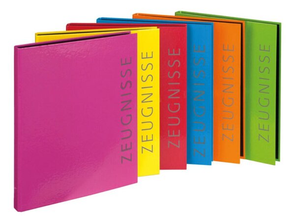 Ringbuch A4 Zeugnisse Velocolo 6 Farben sortiert