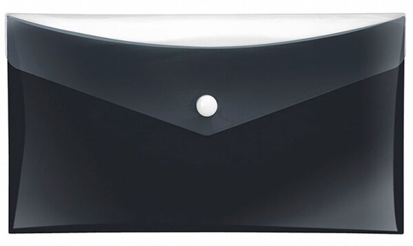 Sammeltaschen DIN lang schwarz mit zusätzlicher Tasche