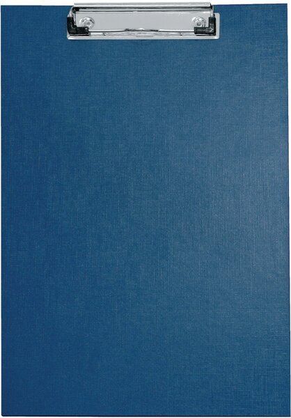 Schreibplatte A4 blau Spezialklammer m. Hängeöse