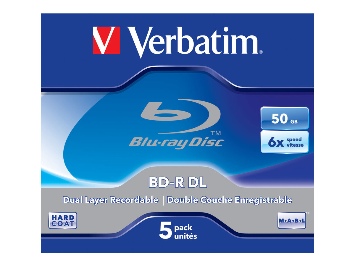 VERBATIM MED BD-R 50GB 6x 005er JC VERBATIM MED BD-R 50GB 6x 005er JC