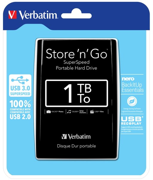VERBATIM STORE N GO 2.5IN USB3.0 1TB