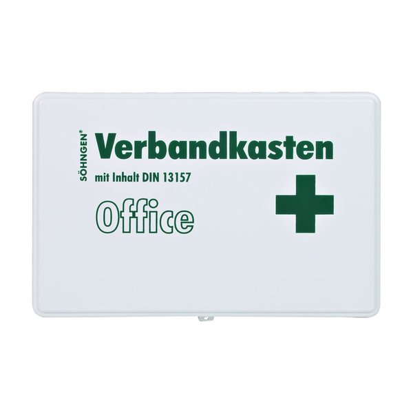 Verbandkasten Office DIN 13157 weiß mit WANDHALTERUNG Kst Verbandkasten Office DIN 13157 weiß mit WANDHALTERUNG Kst